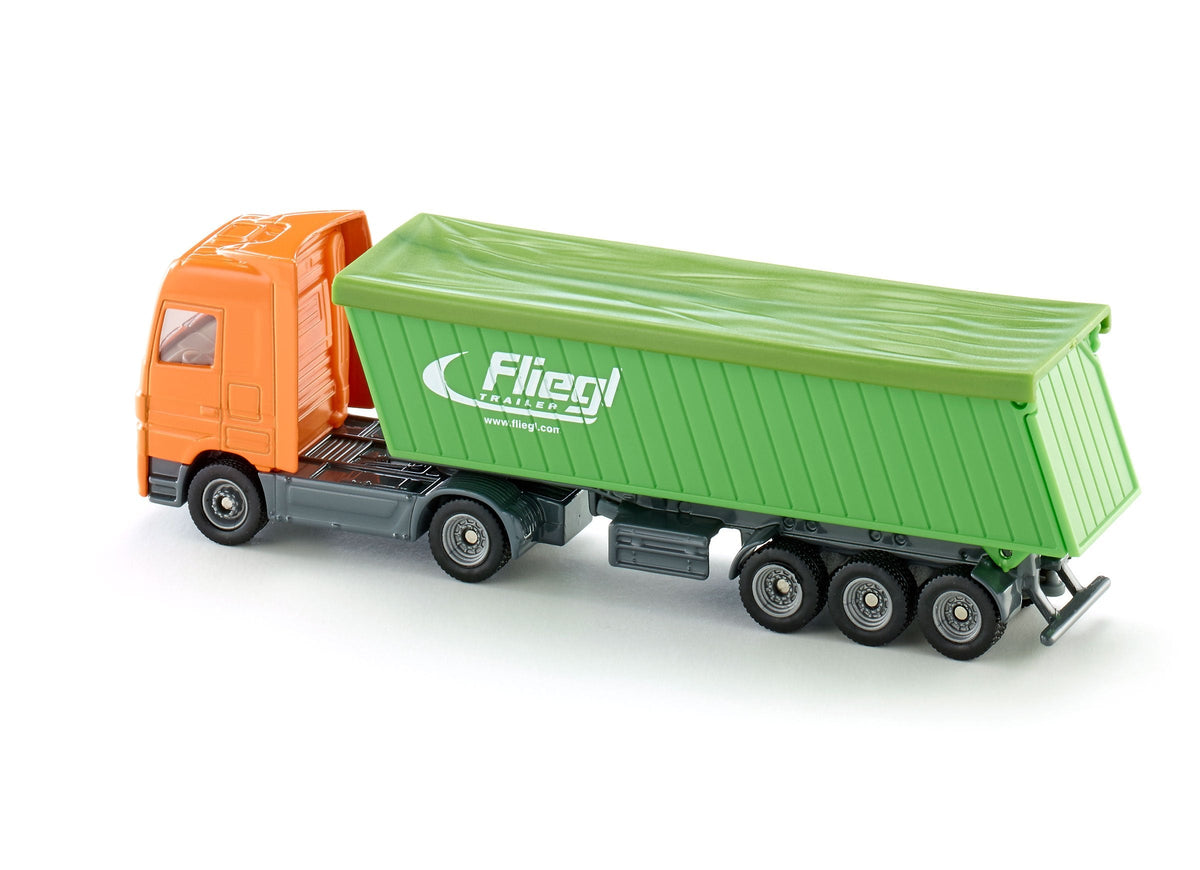 Siku 1:87 Mercedes Actros with Roof Trailer-SKU1796-Animal Kingdoms Toy Store