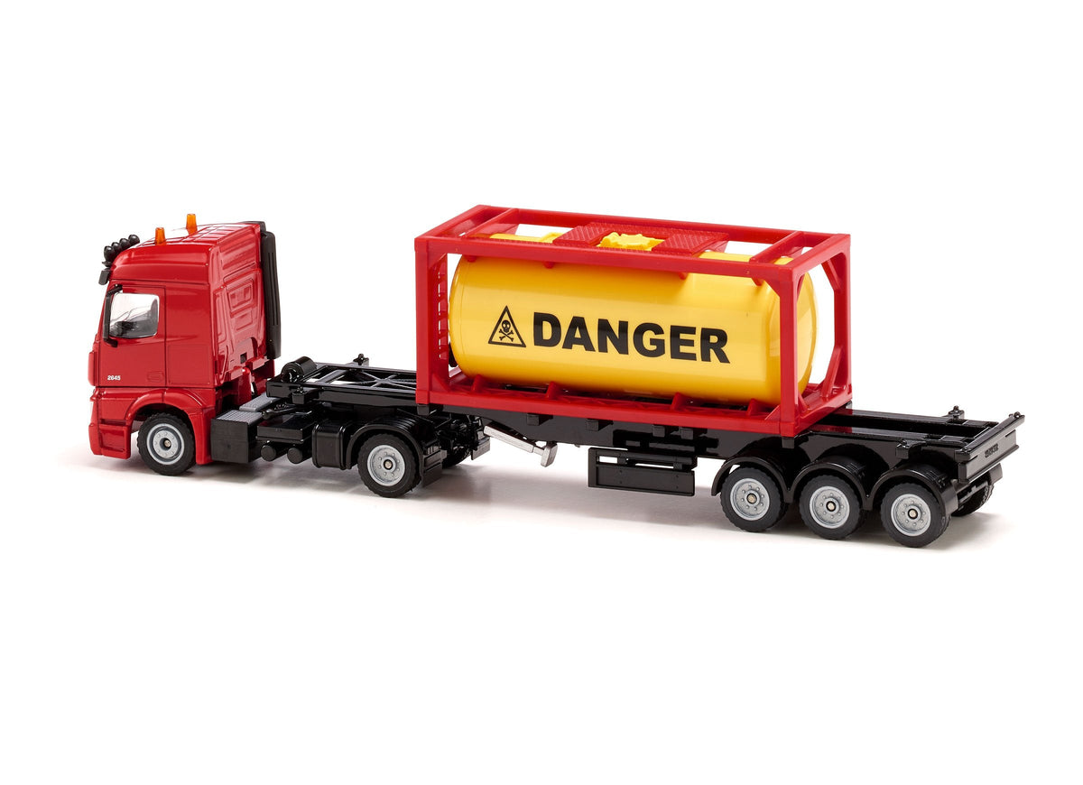 Siku 1:50 Mercedes Actros with Tank Container-SKU3922-Animal Kingdoms Toy Store