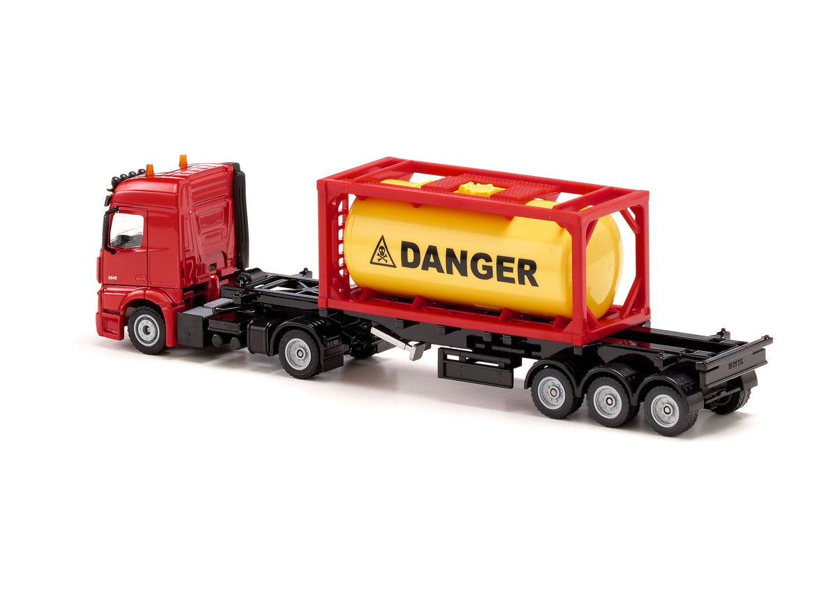Siku 1:50 Mercedes Actros with Tank Container-SKU3922-Animal Kingdoms Toy Store