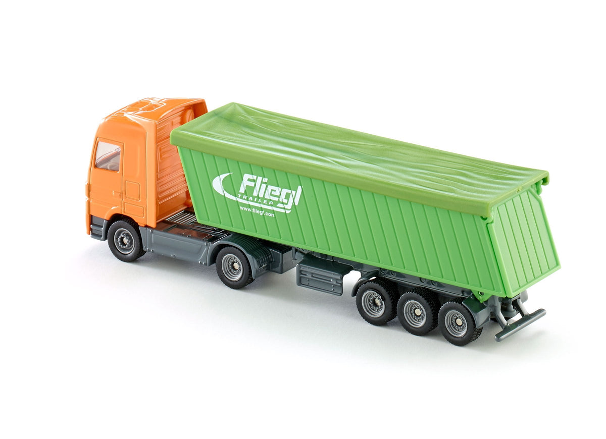 Siku 1:87 Mercedes Actros with Roof Trailer-SKU1796-Animal Kingdoms Toy Store