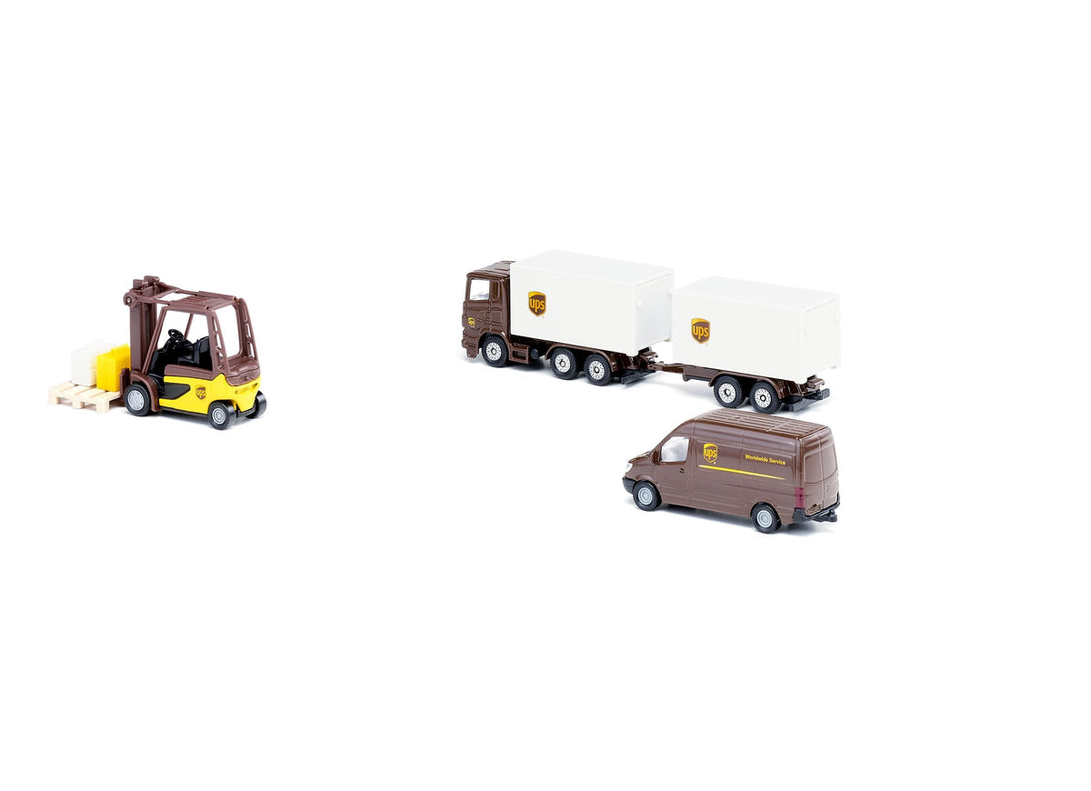Siku 4pc UPS Logistics Set-SKU6324-Animal Kingdoms Toy Store