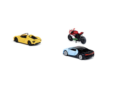 Siku 3pc Sports Car & Motorbike Set-SKU6313-Animal Kingdoms Toy Store