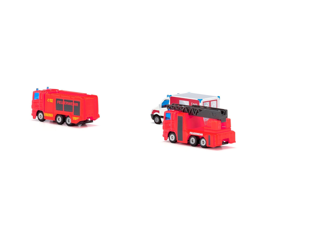 Siku 3 Piece Fire Emergency Set-SKU6326-Animal Kingdoms Toy Store