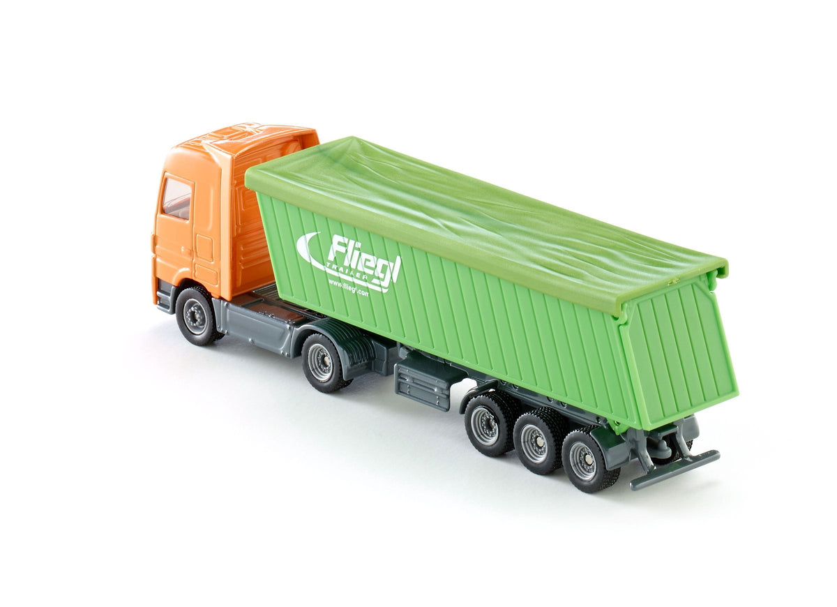 Siku 1:87 Mercedes Actros with Roof Trailer-SKU1796-Animal Kingdoms Toy Store