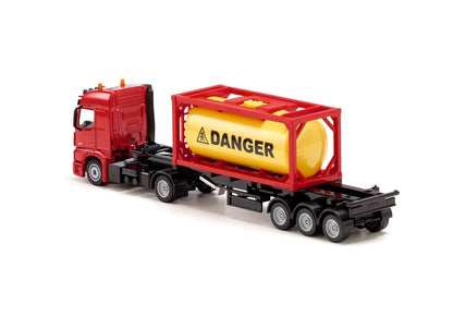 Siku 1:50 Mercedes Actros with Tank Container-SKU3922-Animal Kingdoms Toy Store