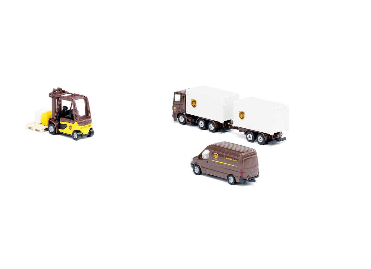 Siku 4pc UPS Logistics Set-SKU6324-Animal Kingdoms Toy Store