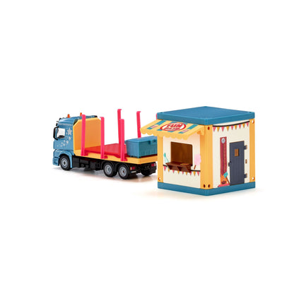 Siku 1:50 Mercedes Actros Prefab House Transporter-SKU3562-Animal Kingdoms Toy Store