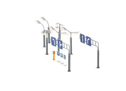 Siku World City Road Signs & Street Lamps-SKU5594-Animal Kingdoms Toy Store