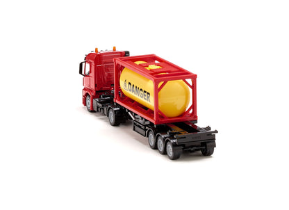 Siku 1:50 Mercedes Actros with Tank Container-SKU3922-Animal Kingdoms Toy Store