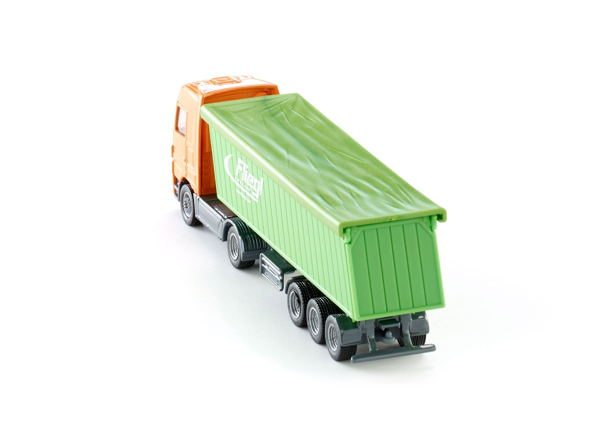 Siku 1:87 Mercedes Actros with Roof Trailer-SKU1796-Animal Kingdoms Toy Store