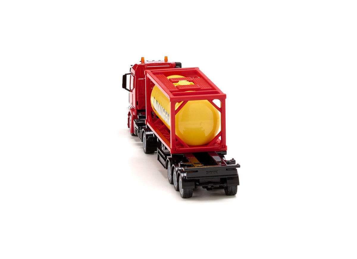 Siku 1:50 Mercedes Actros with Tank Container-SKU3922-Animal Kingdoms Toy Store