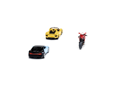 Siku 3pc Sports Car & Motorbike Set-SKU6313-Animal Kingdoms Toy Store