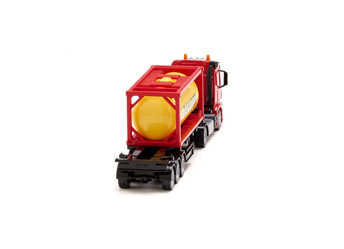Siku 1:50 Mercedes Actros with Tank Container-SKU3922-Animal Kingdoms Toy Store