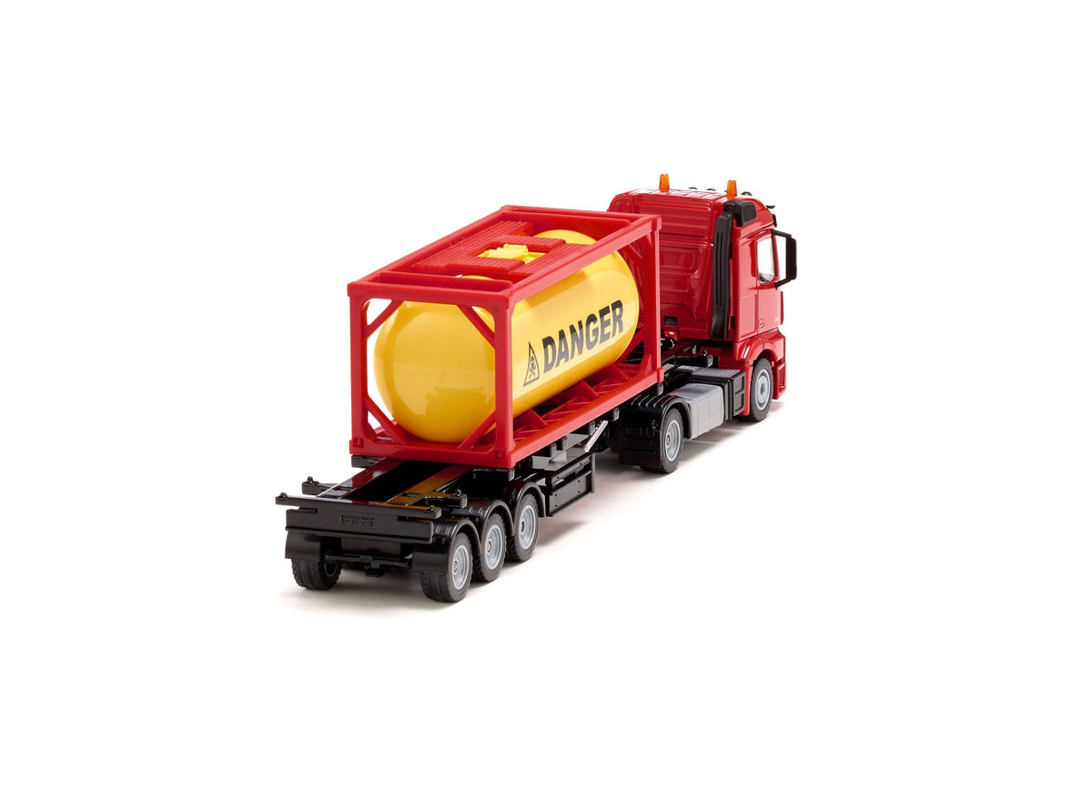 Siku 1:50 Mercedes Actros with Tank Container-SKU3922-Animal Kingdoms Toy Store