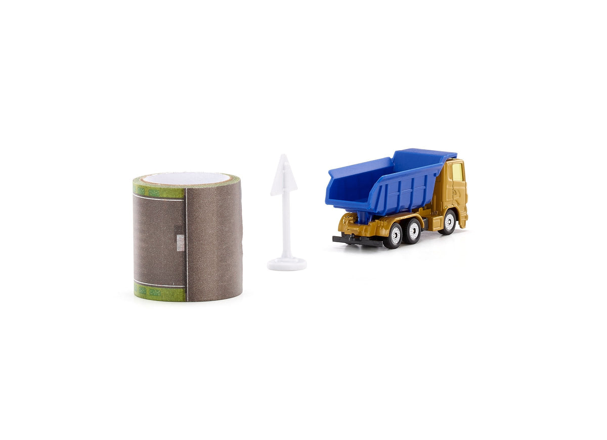 Siku Dump Truck With 5m Road Tape-SKU1600-Animal Kingdoms Toy Store
