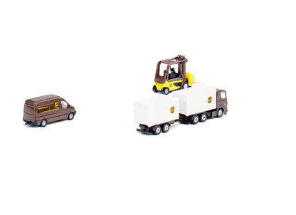 Siku 4pc UPS Logistics Set-SKU6324-Animal Kingdoms Toy Store