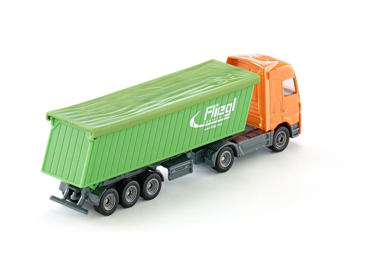 Siku 1:87 Mercedes Actros with Roof Trailer-SKU1796-Animal Kingdoms Toy Store