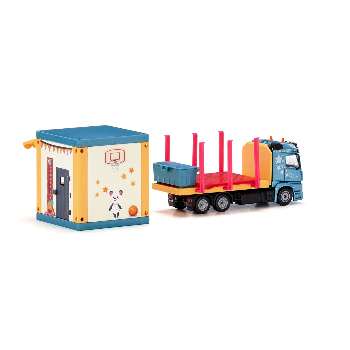 Siku 1:50 Mercedes Actros Prefab House Transporter-SKU3562-Animal Kingdoms Toy Store