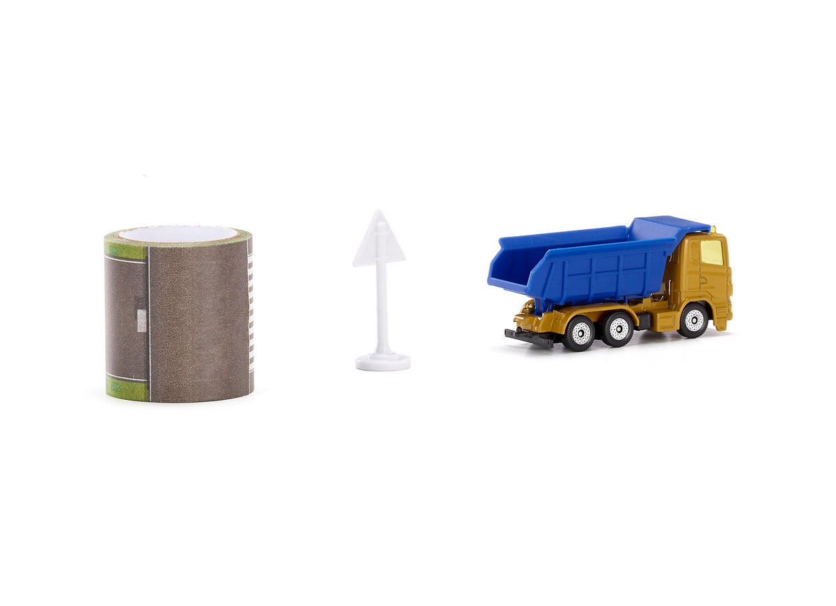 Siku Dump Truck With 5m Road Tape-SKU1600-Animal Kingdoms Toy Store