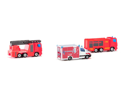 Siku 3 Piece Fire Emergency Set-SKU6326-Animal Kingdoms Toy Store