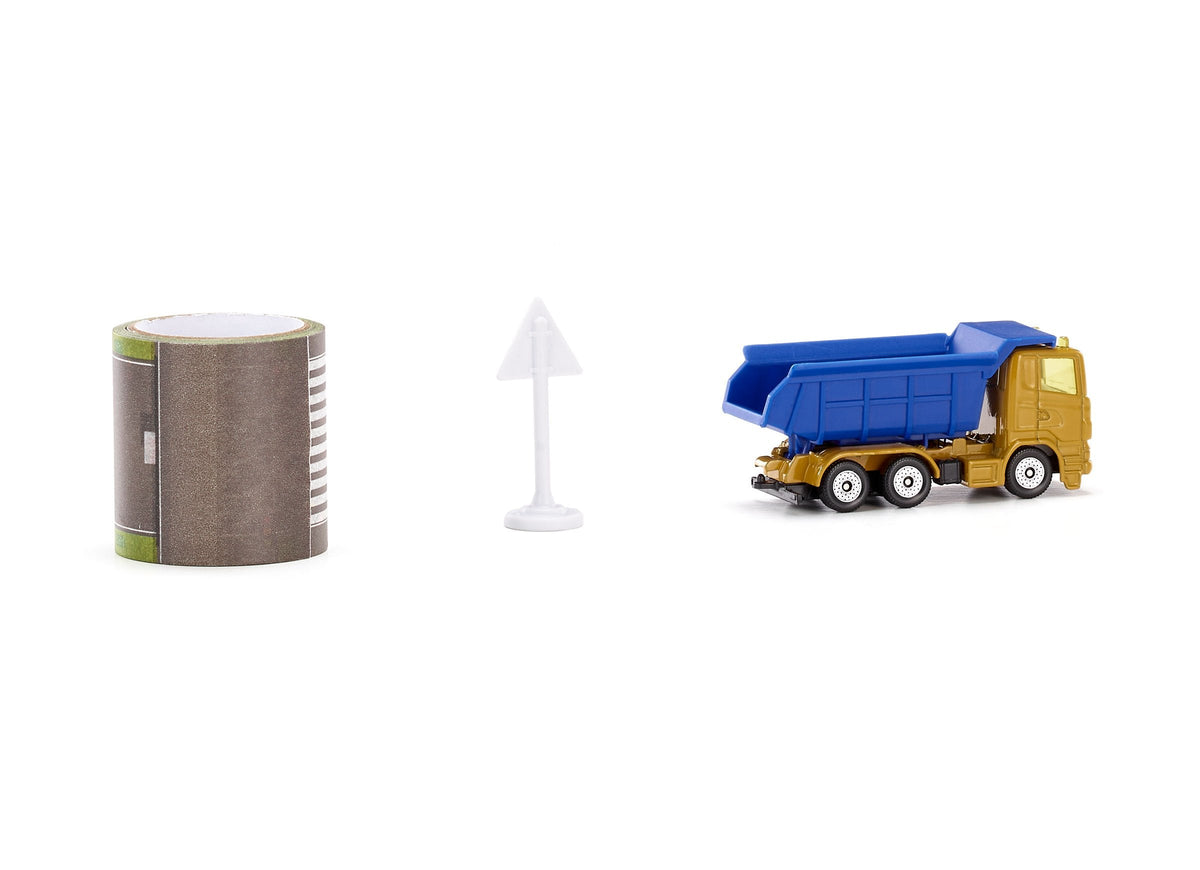 Siku Dump Truck With 5m Road Tape-SKU1600-Animal Kingdoms Toy Store
