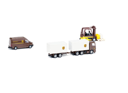 Siku 4pc UPS Logistics Set-SKU6324-Animal Kingdoms Toy Store