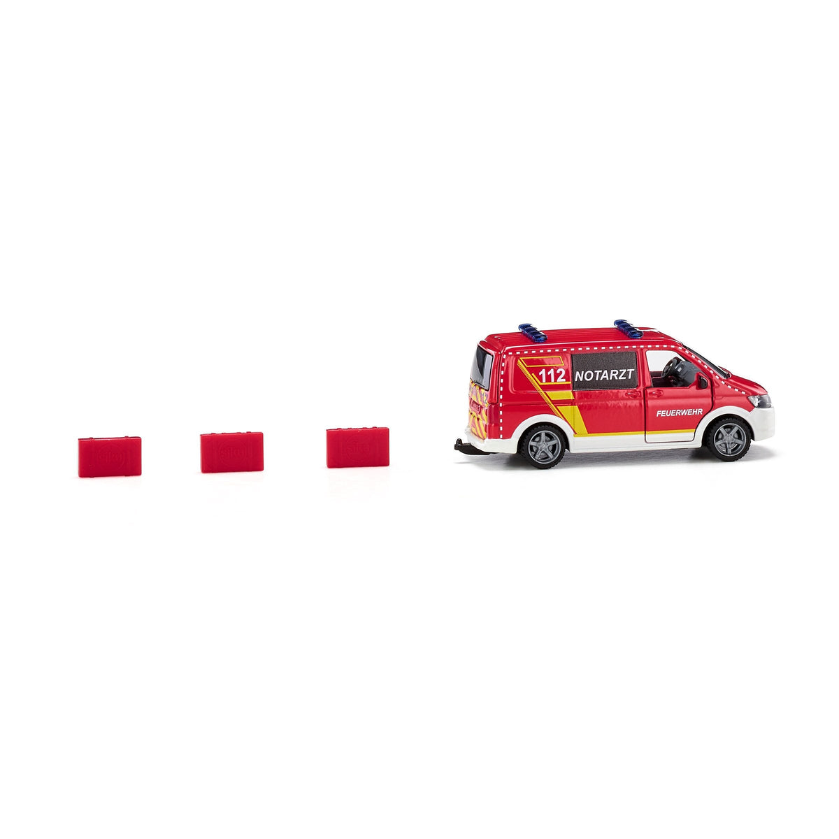 Siku VW T6 Fire Department Emergency Van-2116-Animal Kingdoms Toy Store
