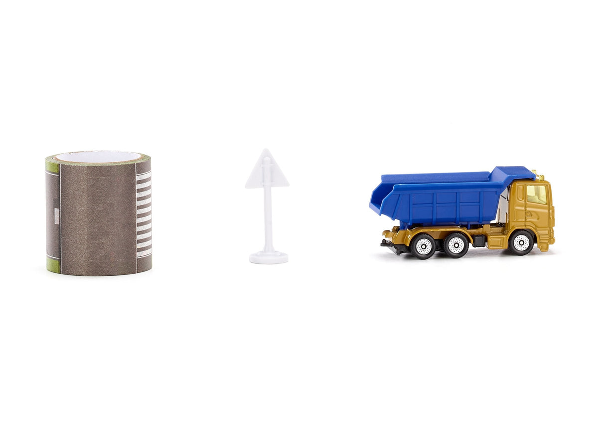 Siku Dump Truck With 5m Road Tape-SKU1600-Animal Kingdoms Toy Store