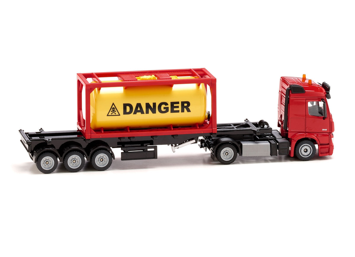 Siku 1:50 Mercedes Actros with Tank Container-SKU3922-Animal Kingdoms Toy Store