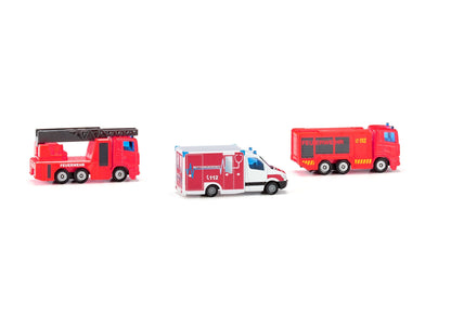 Siku 3 Piece Fire Emergency Set-SKU6326-Animal Kingdoms Toy Store