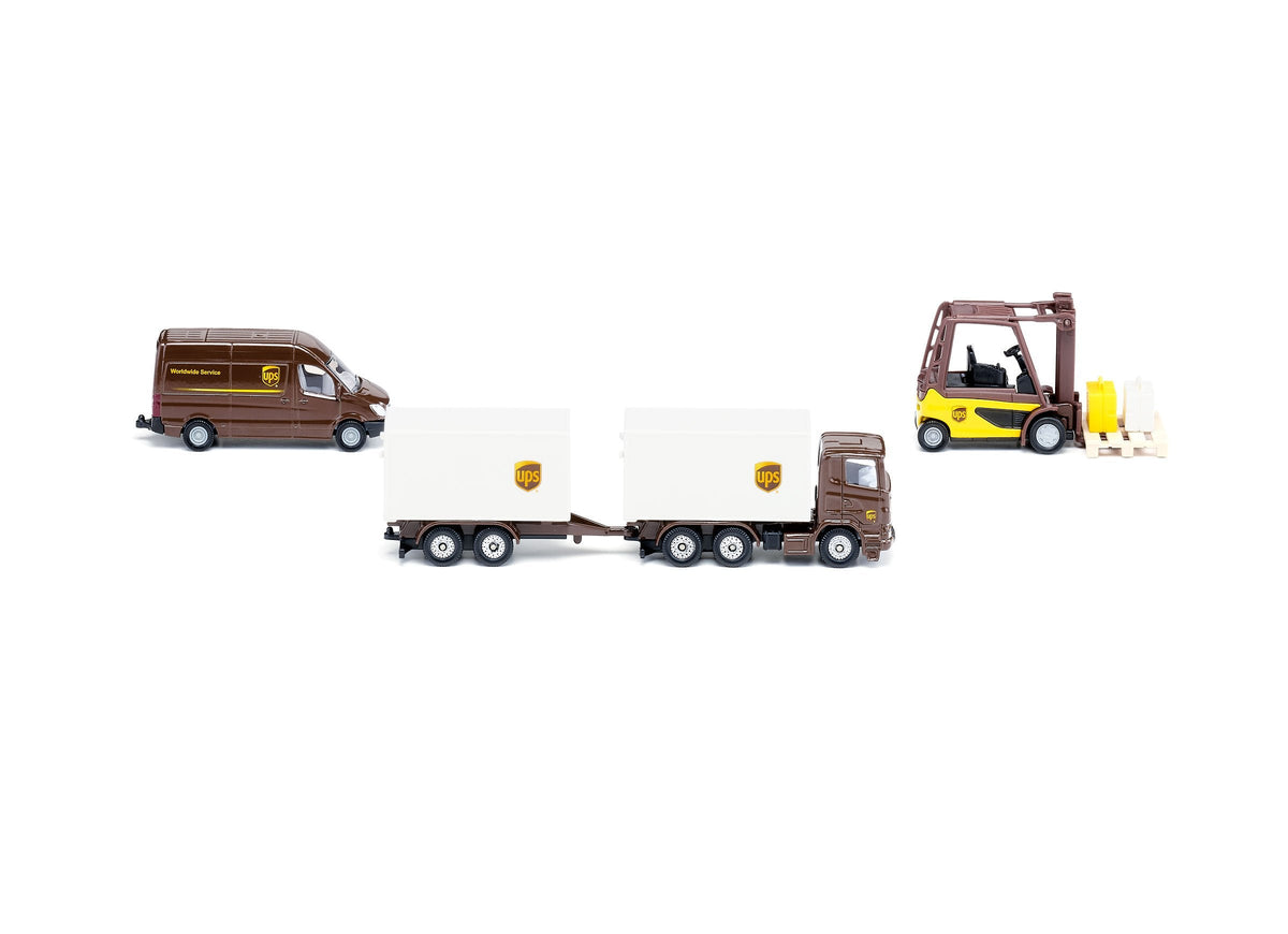 Siku 4pc UPS Logistics Set-SKU6324-Animal Kingdoms Toy Store