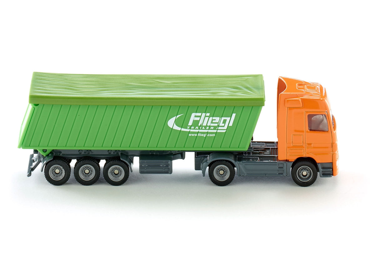 Siku 1:87 Mercedes Actros with Roof Trailer-SKU1796-Animal Kingdoms Toy Store
