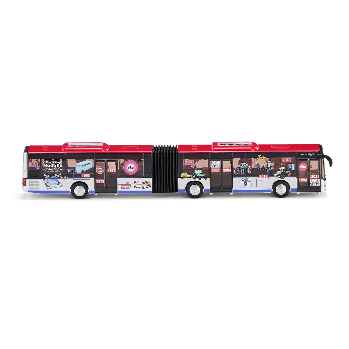 Siku 1:50 MAN Timeline Articulated Bus 100 Year Anniversary Edition-SKU3739-Animal Kingdoms Toy Store