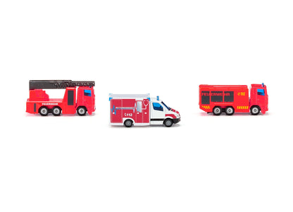 Siku 3 Piece Fire Emergency Set-SKU6326-Animal Kingdoms Toy Store