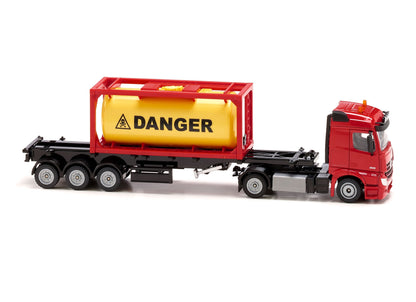 Siku 1:50 Mercedes Actros with Tank Container-SKU3922-Animal Kingdoms Toy Store