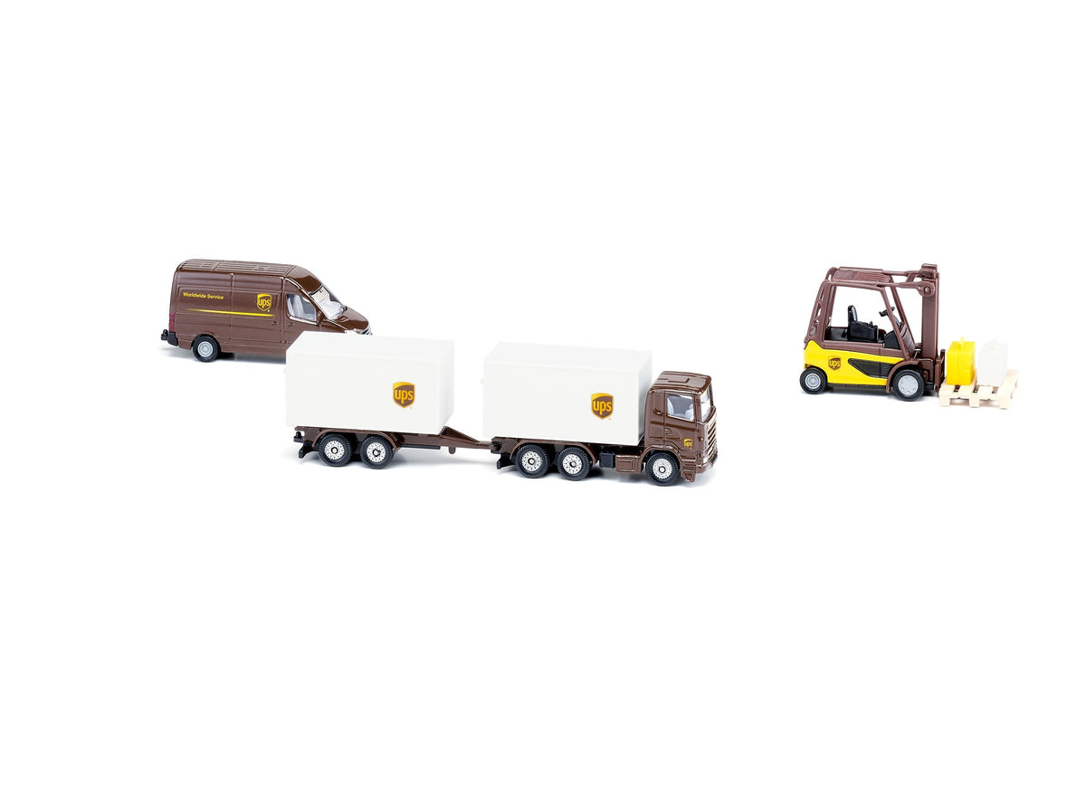 Siku 4pc UPS Logistics Set-SKU6324-Animal Kingdoms Toy Store
