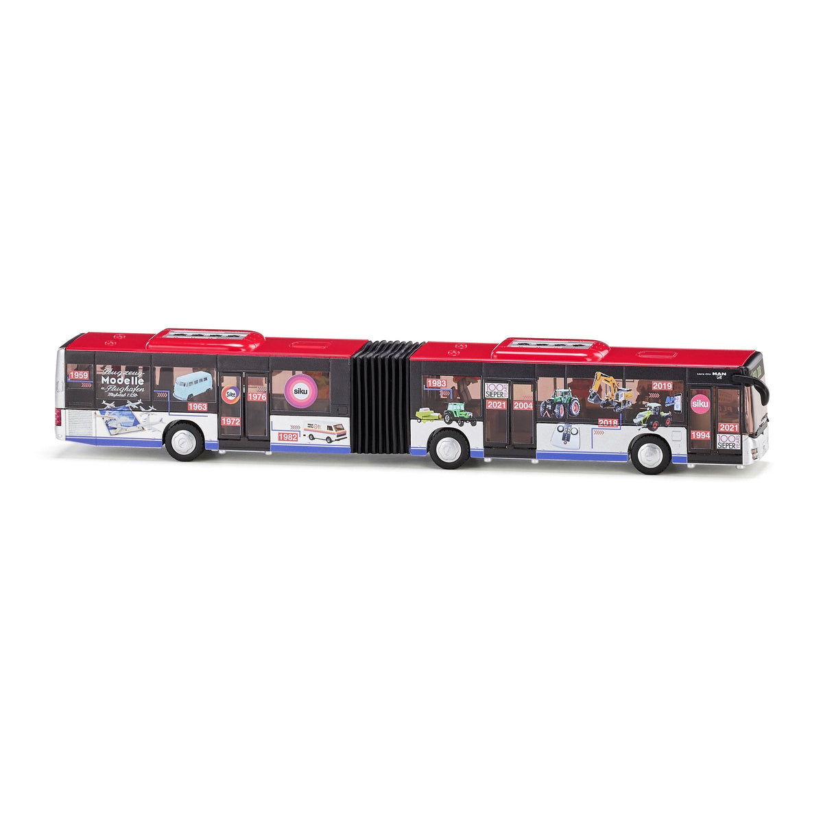 Siku 1:50 MAN Timeline Articulated Bus 100 Year Anniversary Edition-SKU3739-Animal Kingdoms Toy Store