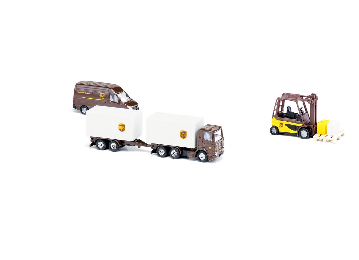 Siku 4pc UPS Logistics Set-SKU6324-Animal Kingdoms Toy Store