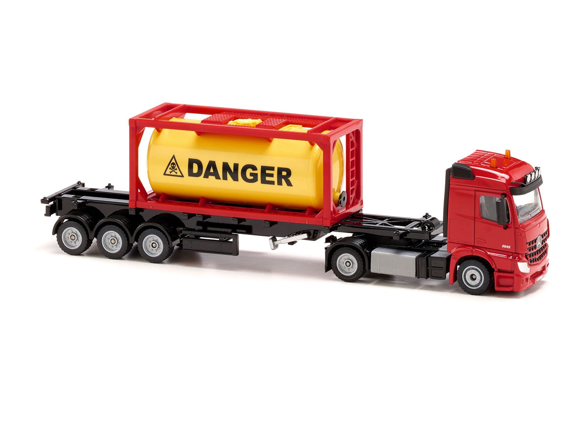 Siku 1:50 Mercedes Actros with Tank Container-SKU3922-Animal Kingdoms Toy Store