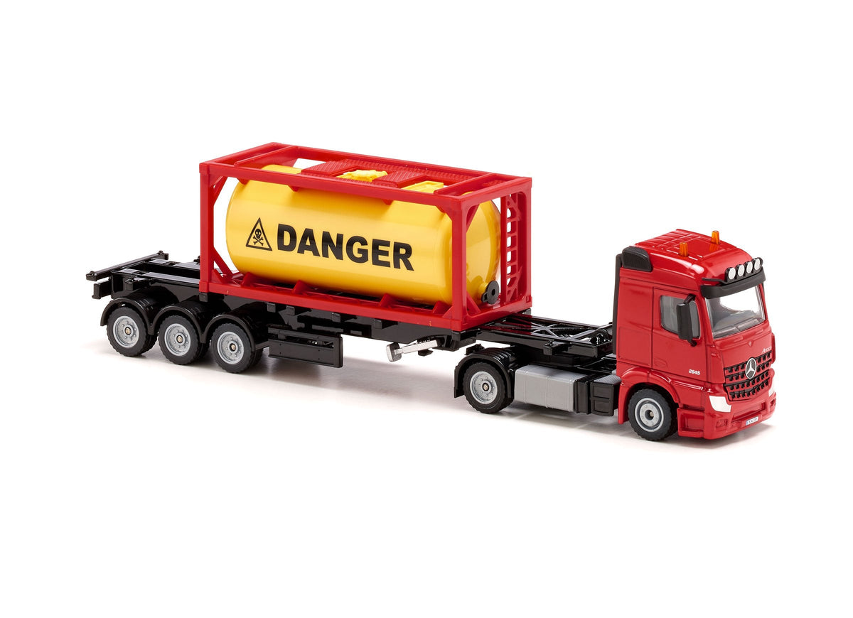 Siku 1:50 Mercedes Actros with Tank Container-SKU3922-Animal Kingdoms Toy Store