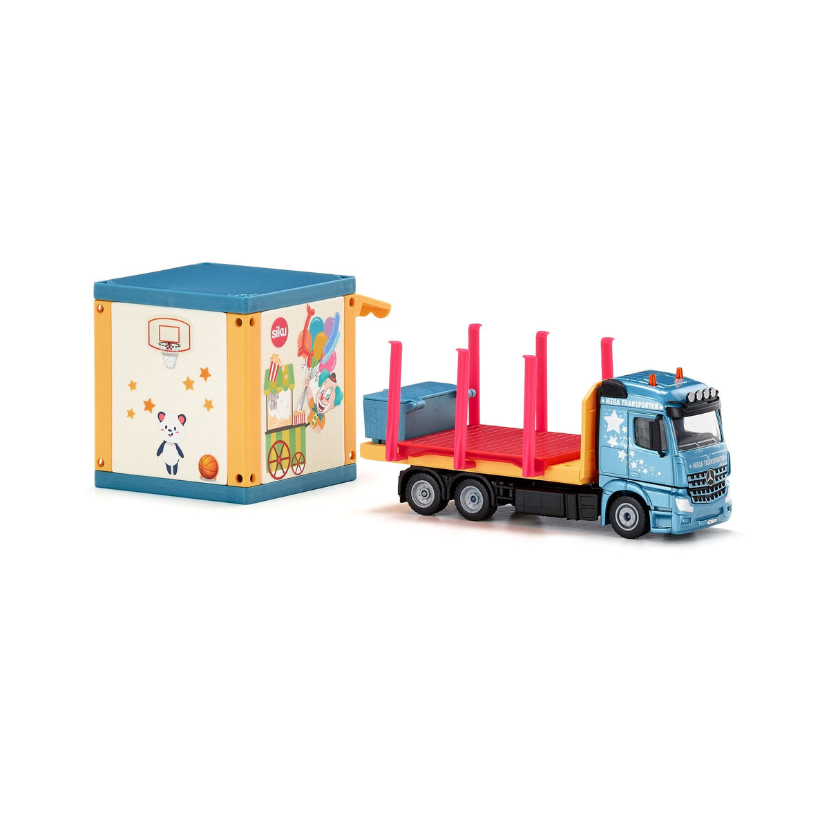 Siku 1:50 Mercedes Actros Prefab House Transporter-SKU3562-Animal Kingdoms Toy Store