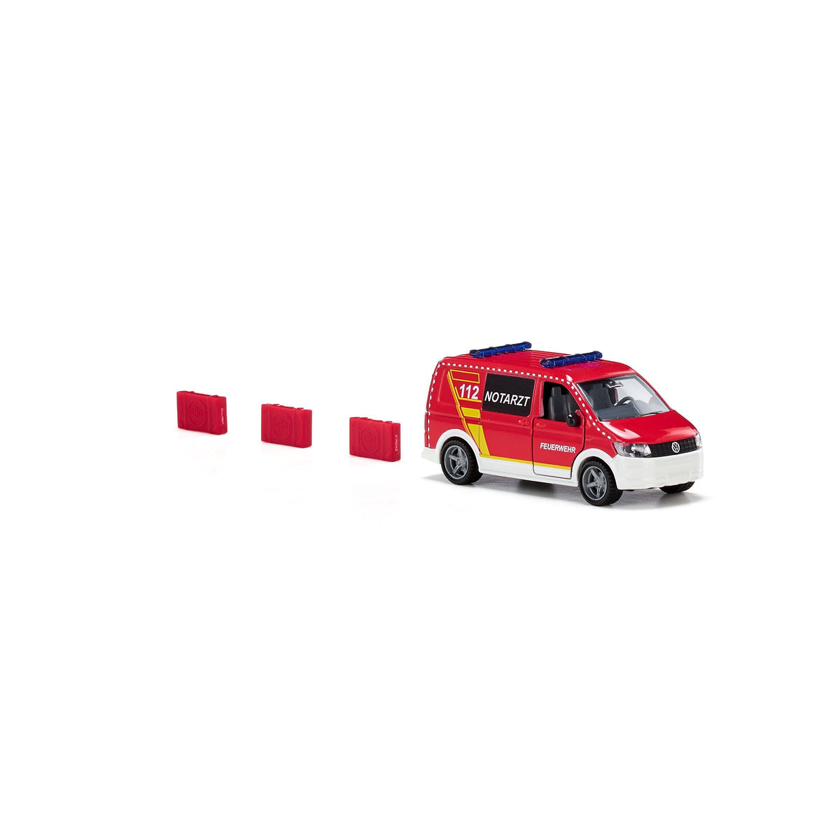 Siku VW T6 Fire Department Emergency Van-2116-Animal Kingdoms Toy Store