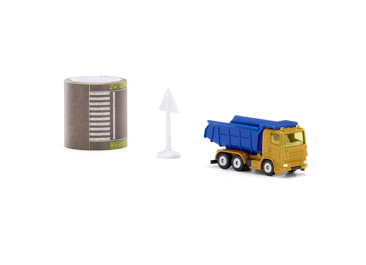 Siku Dump Truck With 5m Road Tape-SKU1600-Animal Kingdoms Toy Store