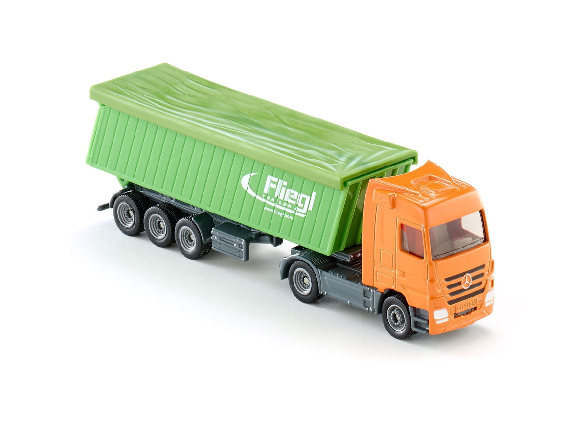 Siku 1:87 Mercedes Actros with Roof Trailer-SKU1796-Animal Kingdoms Toy Store