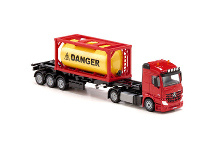 Siku 1:50 Mercedes Actros with Tank Container-SKU3922-Animal Kingdoms Toy Store