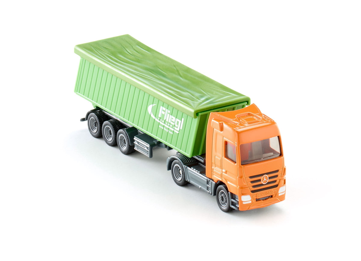 Siku 1:87 Mercedes Actros with Roof Trailer-SKU1796-Animal Kingdoms Toy Store
