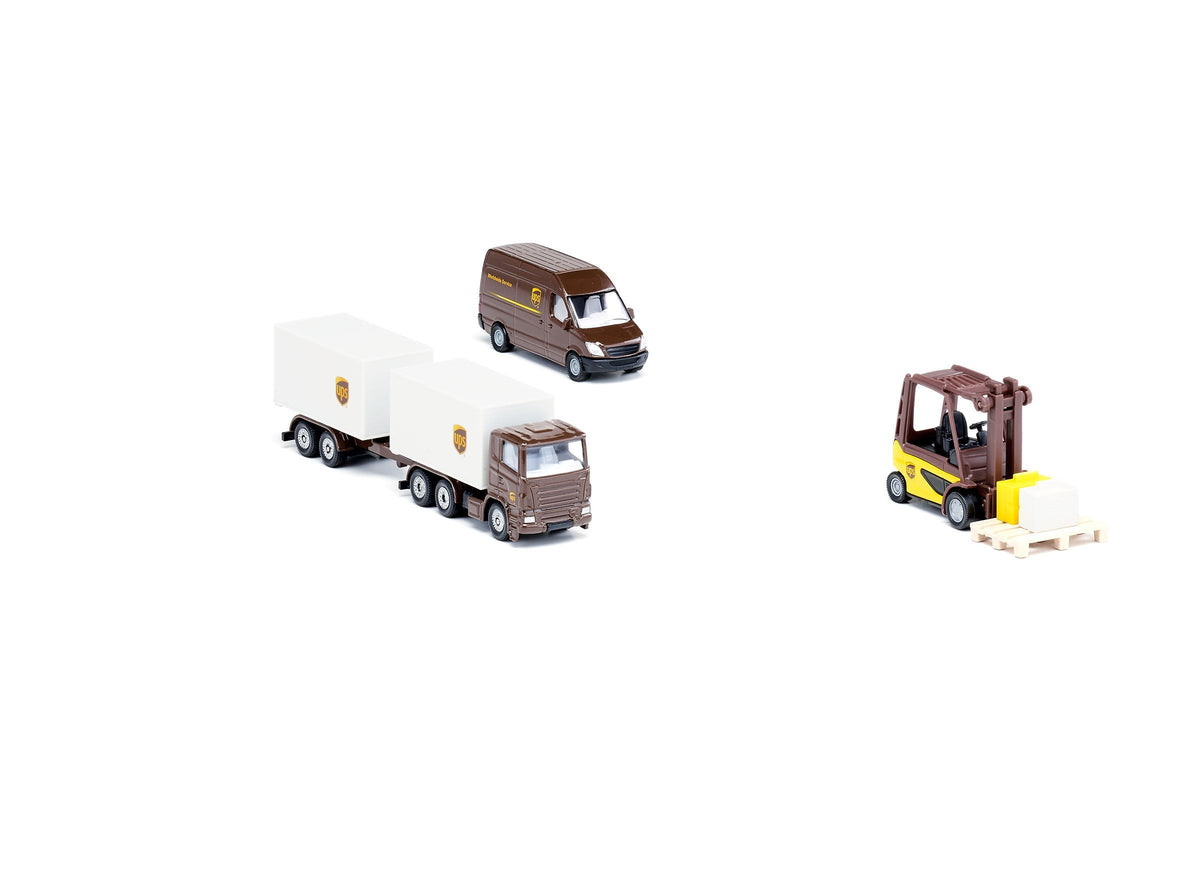 Siku 4pc UPS Logistics Set-SKU6324-Animal Kingdoms Toy Store