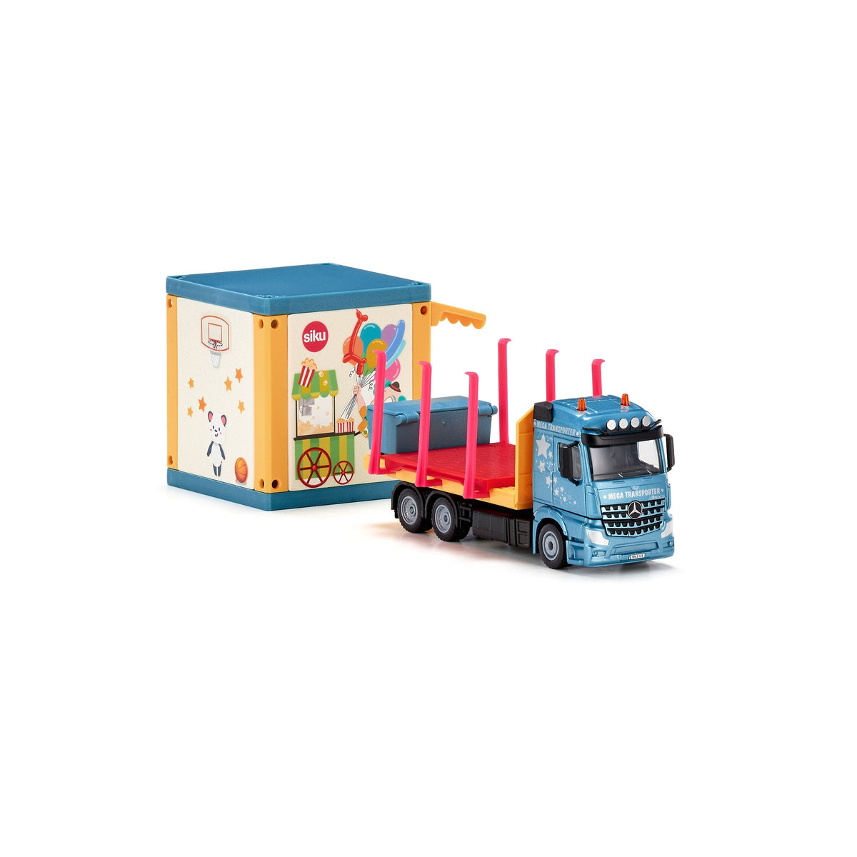 Siku 1:50 Mercedes Actros Prefab House Transporter-SKU3562-Animal Kingdoms Toy Store