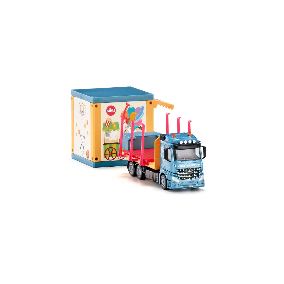 Siku 1:50 Mercedes Actros Prefab House Transporter-SKU3562-Animal Kingdoms Toy Store
