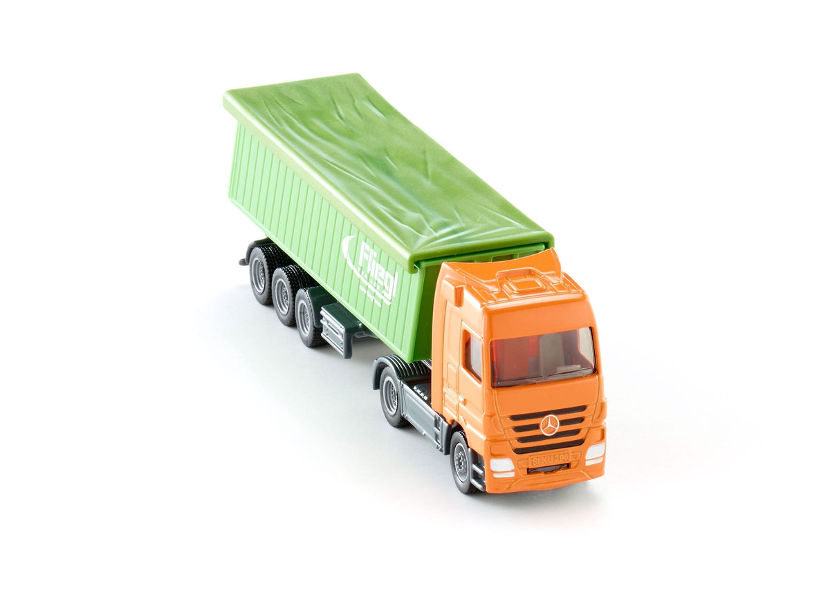 Siku 1:87 Mercedes Actros with Roof Trailer-SKU1796-Animal Kingdoms Toy Store